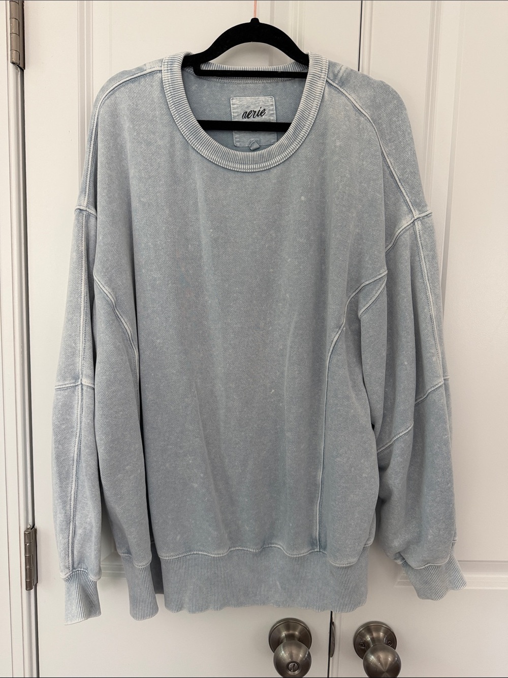 aerie Light Blue Crewneck Sweatshirt